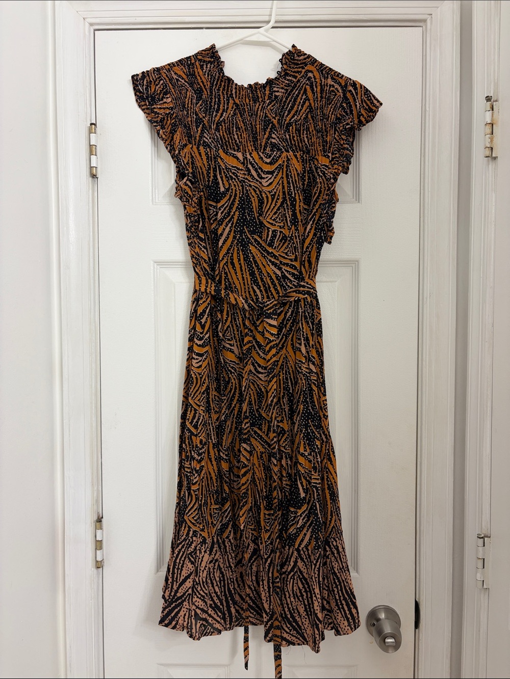 Women's Animal Print Midi Dress